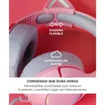 Auriculares Onikuma K9 Orejas Gato RGB Con Micrófono Rosa