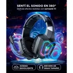 Auriculares Onikuma GT806 Gamer RGB Micrófono Desmontable