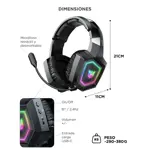 Auriculares Onikuma GT806 Gamer RGB Micrófono Desmontable