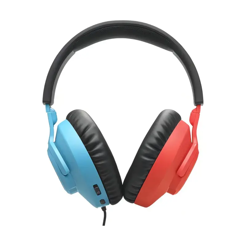 auriculares jbl quantum 100 gaming para nintendo azul y rojo