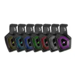 Auricular gaming para joystick con microfono y leds RGB PS4 Xbox Nisuta NSAUG350L Negro con celeste
