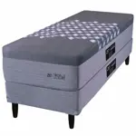 Sommier y Colchón de Resortes 1 Plaza King Koil Kingsbury 90x190