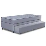 Sommier y Colchón Bicama de espuma de 1 Plaza Inducol Agra 90x190 cm