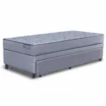 Sommier y Colchón Bicama de espuma de 1 Plaza Inducol Agra 90x190 cm