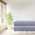 Sommier y Colchón Bicama de espuma de 1 Plaza Inducol Agra 90x190 cm