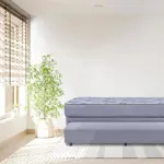Sommier y Colchón Bicama de resortes de 1 Plaza Inducol Agra 90x190 cm