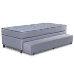 Sommier y Colchón de espuma Zafiro Ales 1 1/2 plaza 100x200