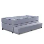 Bicama con Colchón de Resortes de 1 plaza Zafiro Ales 90x190