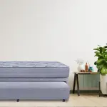 Bicama con Colchón de Resortes de 1 plaza Zafiro Ales 90x190