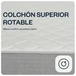 Sommier Marinero 1 plaza y 1/2 90x190 Monet Silver