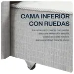 Sommier Marinero 1 plaza y 1/2 90x190 Monet Silver