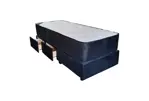 Sommier Box  y Colchón 1 Plaza 80x190 Línea Marfil Alta Densidad El Descanso