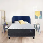 Sommier y Colchón de Resortes 2 Plazas y Media Serta Joplin 150x190