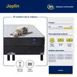 Sommier y Colchón de Resortes 2 Plazas y Media Serta Joplin 150x190