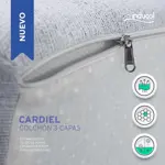 Sommier y Colchón de Espuma 2 1/2 plazas Inducol Cardiel 150x190