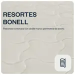 Sommier y Colchón Resorte 2 plazas 140x190 Da Vinci