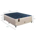 Sommier y Colchón Resortes Springwall MCB 115 Euro Pillow 140x190 - 2 Plazas