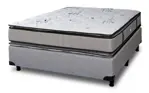 COLCHON Y SOMMIER ESPUMA ALTA DENSIDAD MAX 30 CON DOBLE PILLOW – 190X140