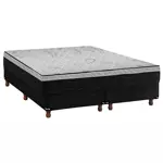 Conjunto Meridia King Espuma Alta Densidad c/visco 180x200