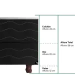 Conjunto Paradise Espuma alta densidad King 200x200