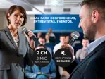 Micrófono Gadnic Inalámbrico Profesional de Mano 100mts 2CH 2Mic