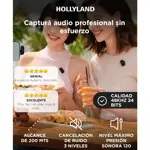 Micrófono Inalámbrico Hollyland Lark A1 2 TX 1 RX USB-C Base de Carga