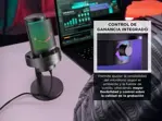 Micrófono Fifine A8 con USB RGB y Filtro Antipop para Transmisión
