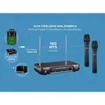 Micrófono Inalámbrico Gadnic M203 de Mano Ideal Karaoke Conferencias 2CH