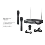 Micrófono Inalámbrico Gadnic M203 de Mano Ideal Karaoke Conferencias 2CH