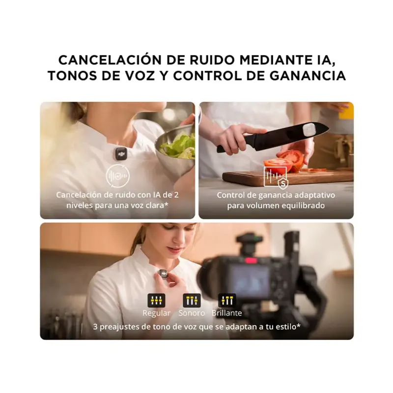 Mic Mini 2S DJI (1 TX + 1 RX Móvil Para Celulares USB C + Estuche De Carga)