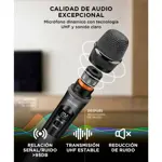 Micrófono Inalambrico Profesional Gadnic BT408 Bluetooth UHF
