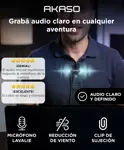 Micrófono Externo Akaso USB-C Cámara Acción Adaptador Micro USB