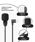 Micrófono Externo Akaso USB-C Cámara Acción Adaptador Micro USB