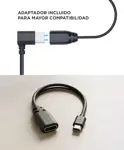 Micrófono Externo Akaso USB-C Cámara Acción Adaptador Micro USB