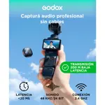 Micrófono Inalambrico Godox Cube OP3 Kit1 200 m 24 bits 10 horas DJI Osmo Pocket 3
