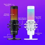Micrófono de condensador USB HyperX QuadCast S RGB para PC/Mac