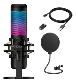 Micrófono  Quadcast S Usb Rgb Para ...