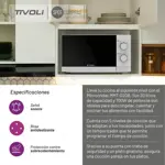 Microondas Tivoli 5 Niveles De Cocción Temporizador 700w 20L