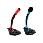 Microfono gaming azul para PC conector 3.5mm NISUTA - NSMIC200