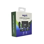 Micrófono corbatero inalámbrico doble 2.4Ghz, doble receptor USB C NISUTA - NSMICW4