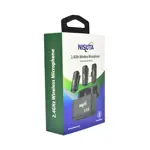 Micrófono corbatero inalámbrico doble 2.4Ghz con receptor USB C NISUTA - NSMICW3