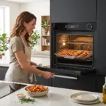 Horno Empotrable Multifunción Predicta 80 Litros Con Vapor Negro PD-HE80DV
