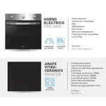 Smart Pack Candy Horno eléctrico FIDC X605 + Anafe vitrocerámico CH64CCB - PCI25CXCH64CCB