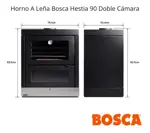 Horno A Leña Bosca Hestia 90 Doble Cámara Negro