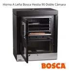 Horno A Leña Bosca Hestia 90 Doble Cámara Negro