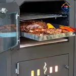 Horno Ñuke 60cm A Leña Con Carro 2 Parrillas Y Bandeja Acero