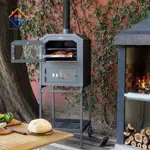 Horno Ñuke 60cm A Leña Con Carro 2 Parrillas Y Bandeja Acero
