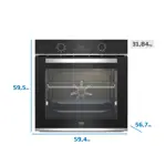 Horno Empotrable Beko 72l Eléctrico Con Vapor, Convección Y Grill