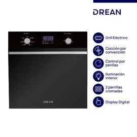 Horno Eléctrico Empotrable 60 Cm Negro  Hedr601cn