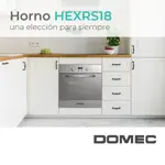 Horno Domec HEXRS18, Electrico, spiedo, grill, acero inoxidable